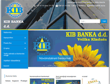 Tablet Screenshot of kib-banka.com.ba